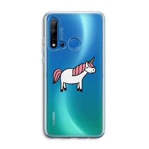 CaseCompany Eenhoorn: Huawei P20 Lite (2019) Transparant Hoesje