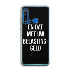 CaseCompany Belastinggeld - Zwart: Huawei P20 Lite (2019) Transparant Hoesje