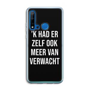 CaseCompany Meer verwacht - Zwart: Huawei P20 Lite (2019) Transparant Hoesje