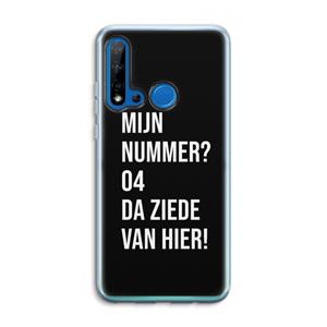 CaseCompany Da ziede van hier - Zwart: Huawei P20 Lite (2019) Transparant Hoesje