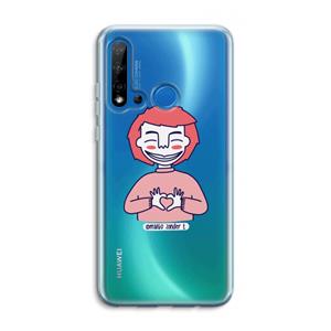 CaseCompany Hartje: Huawei P20 Lite (2019) Transparant Hoesje