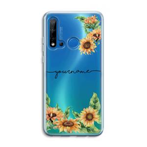 CaseCompany Zonnebloemen: Huawei P20 Lite (2019) Transparant Hoesje