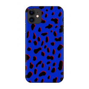 CaseCompany Blue Leopard: Volledig geprint iPhone 11 Hoesje