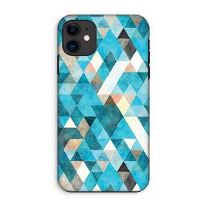 CaseCompany Gekleurde driehoekjes blauw: iPhone 11 Tough Case