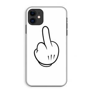 CaseCompany Middle finger white: iPhone 11 Tough Case