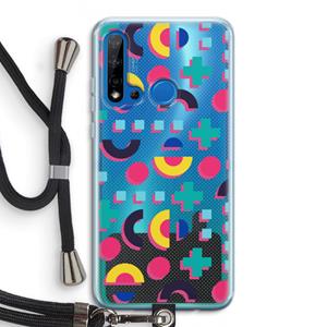 CaseCompany 8-bit N°2: Huawei P20 Lite (2019) Transparant Hoesje met koord