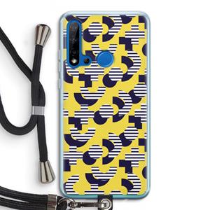 CaseCompany 8-bit N°3: Huawei P20 Lite (2019) Transparant Hoesje met koord