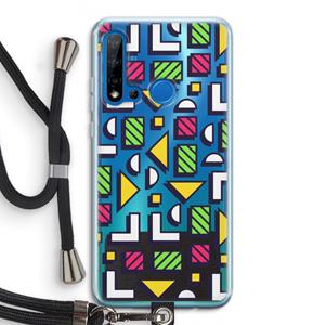 CaseCompany 8-bit N°4: Huawei P20 Lite (2019) Transparant Hoesje met koord