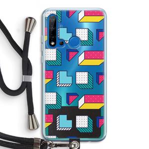 CaseCompany 8-bit N°7: Huawei P20 Lite (2019) Transparant Hoesje met koord