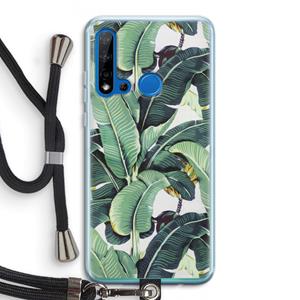 CaseCompany Bananenbladeren: Huawei P20 Lite (2019) Transparant Hoesje met koord
