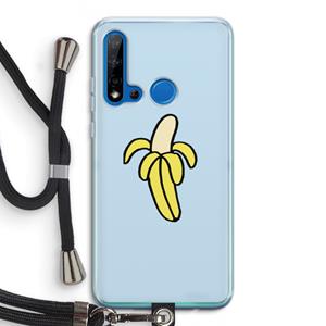 CaseCompany Banana: Huawei P20 Lite (2019) Transparant Hoesje met koord