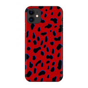 CaseCompany Red Leopard: Volledig geprint iPhone 11 Hoesje