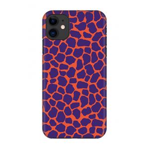 CaseCompany Purple Giraffe: Volledig geprint iPhone 11 Hoesje