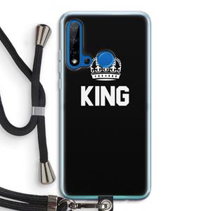 CaseCompany King zwart: Huawei P20 Lite (2019) Transparant Hoesje met koord