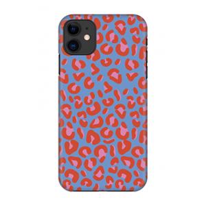 CaseCompany Leopard blue: Volledig geprint iPhone 11 Hoesje