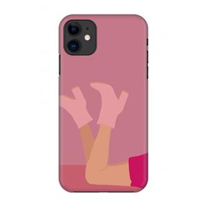 CaseCompany Pink boots: Volledig geprint iPhone 11 Hoesje
