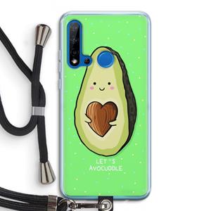 CaseCompany Avocuddle: Huawei P20 Lite (2019) Transparant Hoesje met koord