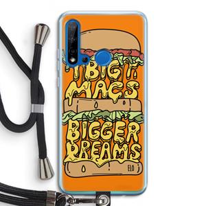 CaseCompany Big Macs Bigger Dreams: Huawei P20 Lite (2019) Transparant Hoesje met koord
