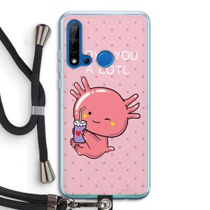 CaseCompany Love You A Lotl: Huawei P20 Lite (2019) Transparant Hoesje met koord