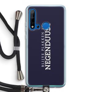 CaseCompany Blijve plakken in Negenduust: Huawei P20 Lite (2019) Transparant Hoesje met koord