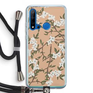 CaseCompany Blossoming spring: Huawei P20 Lite (2019) Transparant Hoesje met koord