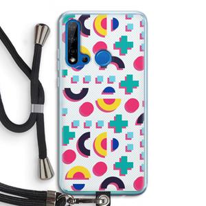 CaseCompany 8-bit N°2: Huawei P20 Lite (2019) Transparant Hoesje met koord