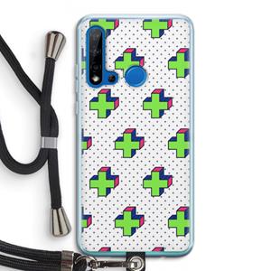 CaseCompany 8-bit N°10: Huawei P20 Lite (2019) Transparant Hoesje met koord