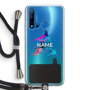 CaseCompany Abstract Spectrum: Huawei P20 Lite (2019) Transparant Hoesje met koord