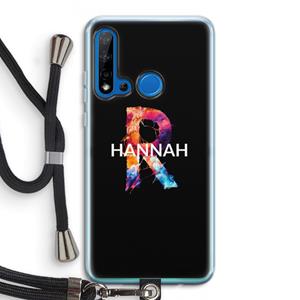 CaseCompany Abstract Spectrum: Huawei P20 Lite (2019) Transparant Hoesje met koord
