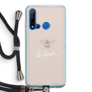 CaseCompany Be(e) kind: Huawei P20 Lite (2019) Transparant Hoesje met koord