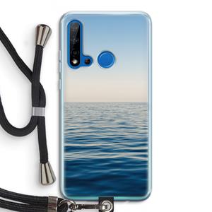 CaseCompany Water horizon: Huawei P20 Lite (2019) Transparant Hoesje met koord