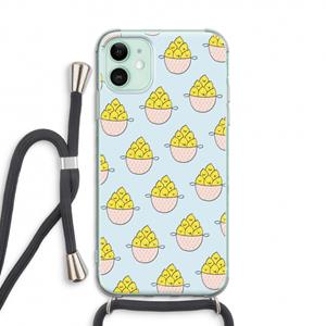 CaseCompany Citroenen: iPhone 11 Transparant Hoesje met koord