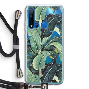 CaseCompany Bananenbladeren: Huawei P20 Lite (2019) Transparant Hoesje met koord