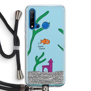 CaseCompany Aquarium: Huawei P20 Lite (2019) Transparant Hoesje met koord
