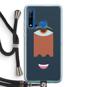 CaseCompany Mono M: Huawei P20 Lite (2019) Transparant Hoesje met koord