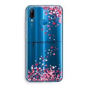 CaseCompany Hartjes en kusjes: Huawei P20 Lite Transparant Hoesje