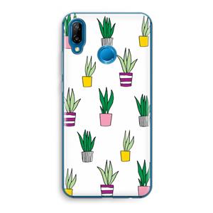 CaseCompany Sanseveria: Huawei P20 Lite Transparant Hoesje