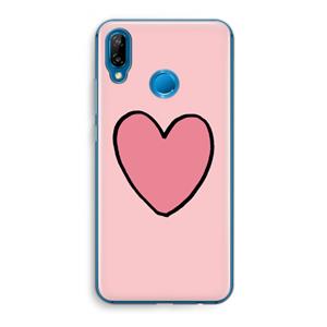 CaseCompany Hartje: Huawei P20 Lite Transparant Hoesje
