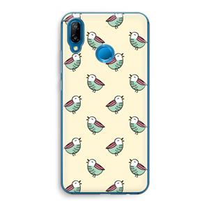 CaseCompany Vogeltjes: Huawei P20 Lite Transparant Hoesje
