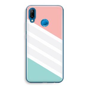 CaseCompany Strepen pastel: Huawei P20 Lite Transparant Hoesje