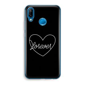 CaseCompany Forever heart black: Huawei P20 Lite Transparant Hoesje