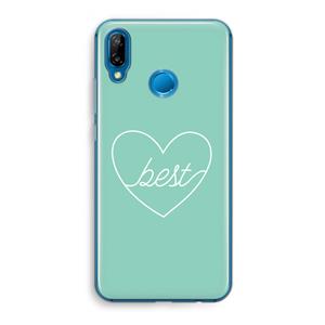 CaseCompany Best heart pastel: Huawei P20 Lite Transparant Hoesje