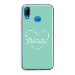CaseCompany Friends heart pastel: Huawei P20 Lite Transparant Hoesje