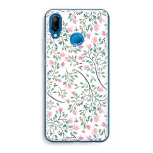 CaseCompany Sierlijke bloemen: Huawei P20 Lite Transparant Hoesje