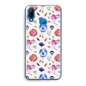 CaseCompany Bloemetjes: Huawei P20 Lite Transparant Hoesje