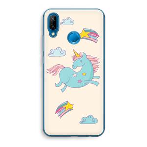 CaseCompany Vliegende eenhoorn: Huawei P20 Lite Transparant Hoesje
