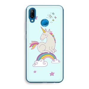 CaseCompany Regenboog eenhoorn: Huawei P20 Lite Transparant Hoesje