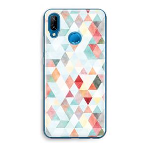 CaseCompany Gekleurde driehoekjes pastel: Huawei P20 Lite Transparant Hoesje