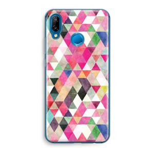 CaseCompany Gekleurde driehoekjes: Huawei P20 Lite Transparant Hoesje