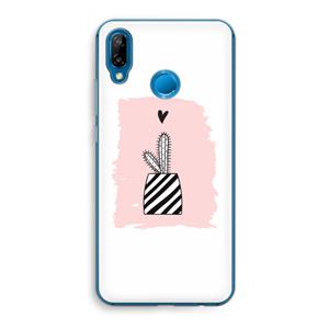 CaseCompany Zwart-wit cactus: Huawei P20 Lite Transparant Hoesje